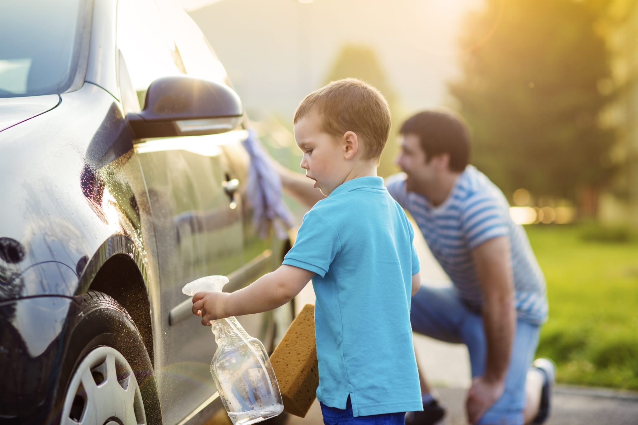 father son washing vehicle What to Expect Vehicle Shipping 