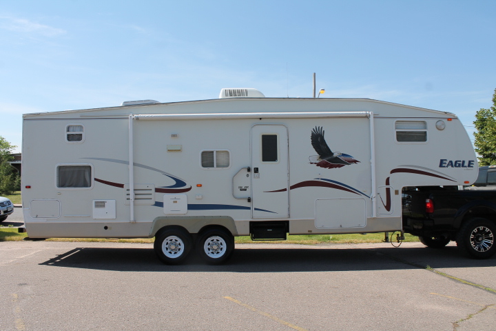 Trailer Shipping- 5th Wheel trailer ready for transport 